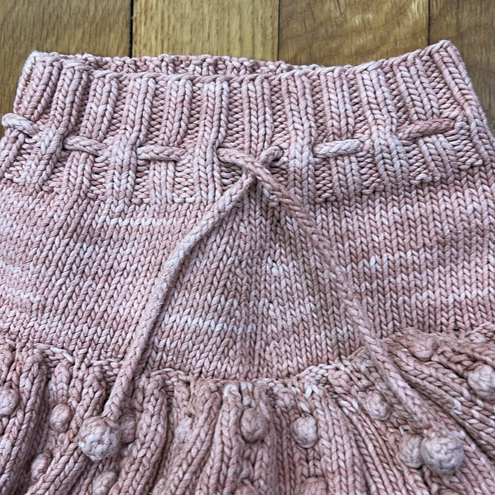 Misha & Puff skirt bloomers eyelet popcorn sweater skirt tie waist 18-24 months - Picture 7 of 15